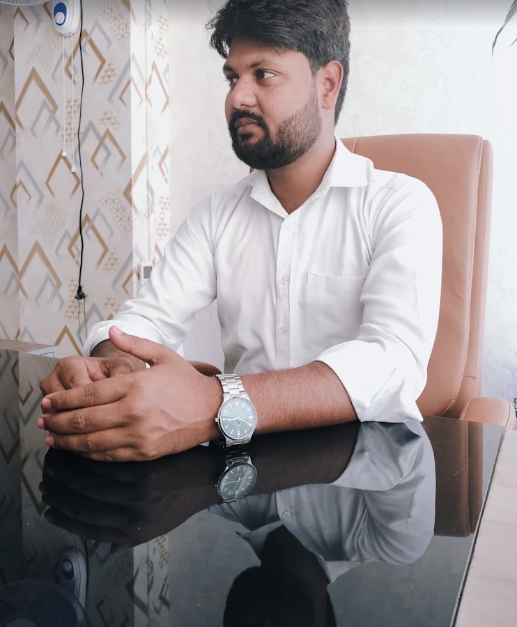 In the office