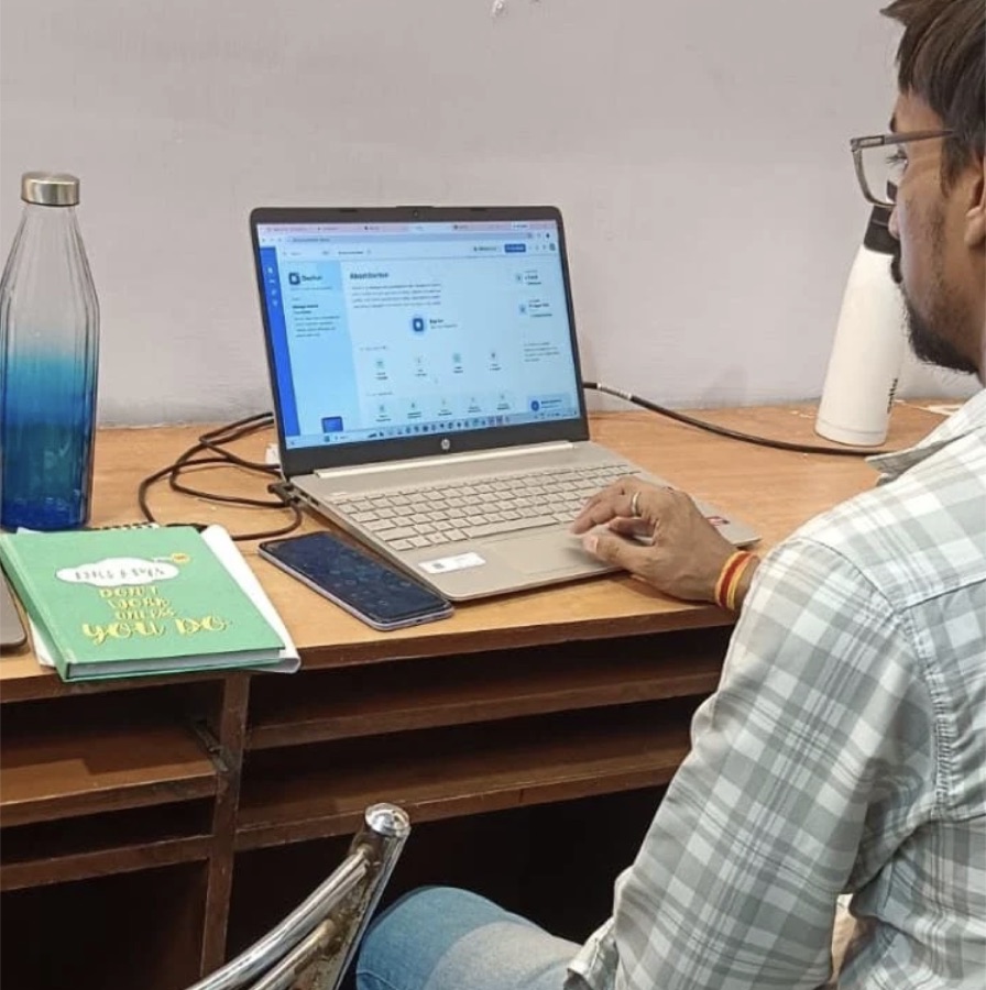 Our team at work